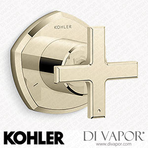 Kohler Transfer Valve Trim with Cross Handle (K-T27042-3-AF) Spare Parts