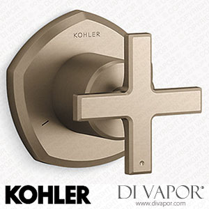 Kohler Transfer Valve Trim with Cross Handle (K-T27042-3-BV) Spare Parts