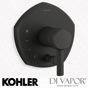 Kohler Valve Trim with Push-Button Diverter and Lever Handle (K-T27044-4-BL) Spare Parts