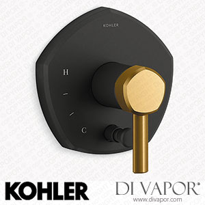 Kohler Valve Trim with Push-Button Diverter and Lever Handle (K-T27044-4-BMB) Spare Parts