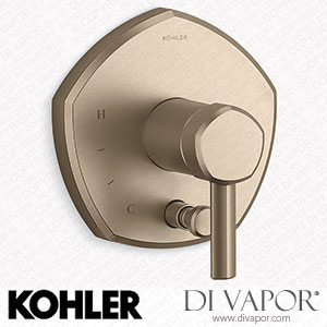 Kohler Valve Trim with Push-Button Diverter and Lever Handle (K-T27044-4-BV) Spare Parts