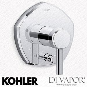 Kohler Valve Trim with Push-Button Diverter and Lever Handle (K-T27044-4-CP) Spare Parts