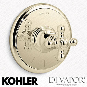 Kohler MasterShower Temperature Control Valve Trim with Cross Handle (K-T72769-3-AF) Spare Parts