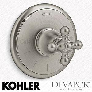 Kohler MasterShower Temperature Control Valve Trim with Cross Handle (K-T72769-3-BN) Spare Parts
