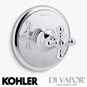 Kohler MasterShower Temperature Control Valve Trim with Cross Handle (K-T72769-3-CP) Spare Parts