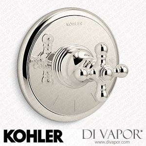 Kohler MasterShower Temperature Control Valve Trim with Cross Handle (K-T72769-3-SN) Spare Parts