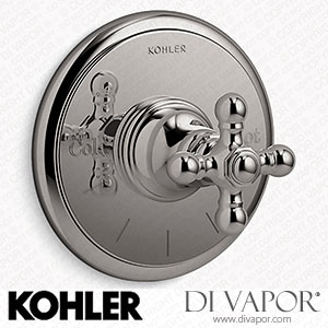 Kohler MasterShower Temperature Control Valve Trim with Cross Handle (K-T72769-3-TT) Spare Parts