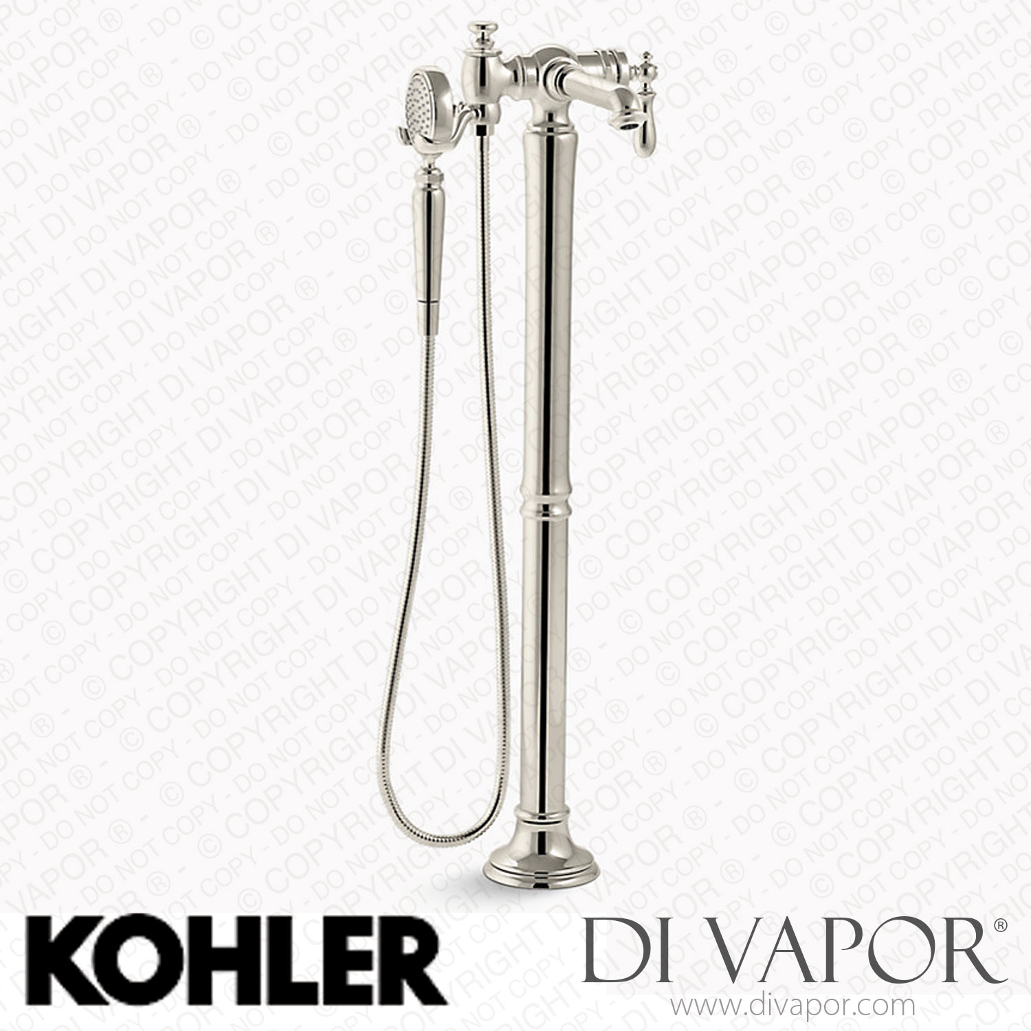 Kohler Floor-Mount Bath Filler Trim with Handshower (K-T72790-9M-SN) Spare Parts