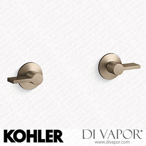 Kohler Wall-Mount Bathroom Sink Tap Lever Handle Trim (K-T77981-4-BV) Spare Parts