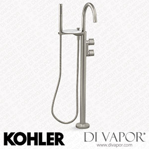 Kohler Floor-Mount Bath Filler Trim with Lever Handles and Handshower (K-T77984-4-BN) Spare Parts