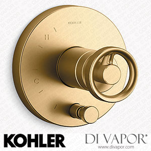 Kohler Valve Trim with Push-Button Diverter and Industrial Handle (K-T78016-9-2MB) Spare Parts