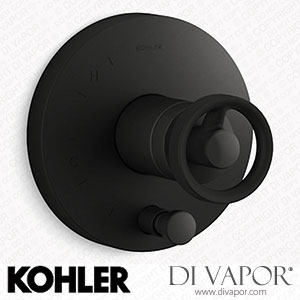 Kohler Valve Trim with Push-Button Diverter and Industrial Handle (K-T78016-9-BL) Spare Parts
