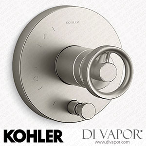 Kohler Valve Trim with Push-Button Diverter and Industrial Handle (K-T78016-9-BN) Spare Parts