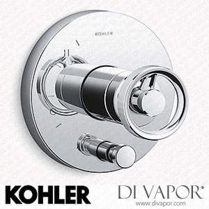 Kohler Valve Trim with Push-Button Diverter and Industrial Handle (K-T78016-9-CP) Spare Parts