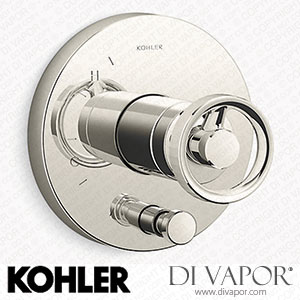 Kohler Valve Trim with Push-Button Diverter and Industrial Handle (K-T78016-9-SN) Spare Parts