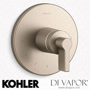 Kohler Temperature Control Valve Trim with Lever Handle (K-T78027-4-BV) Spare Parts