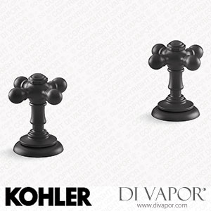 Kohler Deck-Mount Bath Faucet Handle Trim with Cross Design (K-T98071-3-2BZ) Spare Parts