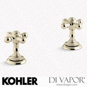 Kohler Deck-Mount Bath Faucet Handle Trim with Cross Design (K-T98071-3-AF) Spare Parts