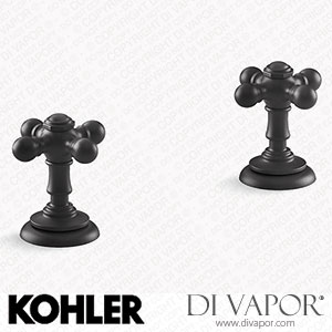 Kohler Deck-Mount Bath Faucet Handle Trim with Cross Design (K-T98071-3-BL) Spare Parts
