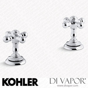 Kohler Deck-Mount Bath Faucet Handle Trim with Cross Design (K-T98071-3-CP) Spare Parts