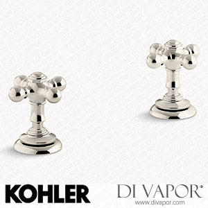 Kohler Deck-Mount Bath Faucet Handle Trim with Cross Design (K-T98071-3-SN) Spare Parts