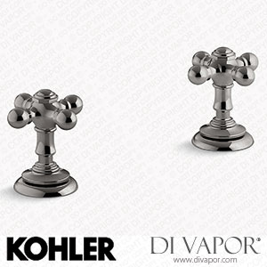 Kohler Deck-Mount Bath Faucet Handle Trim with Cross Design (K-T98071-3-TT) Spare Parts