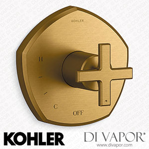 Kohler Valve Trim with Cross Handle (K-TS27043-3-2MB) Spare Parts