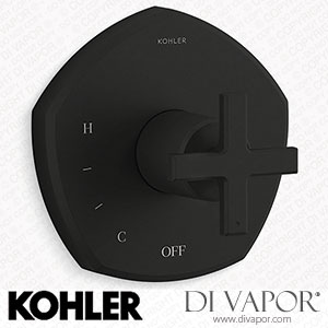 Kohler Valve Trim with Cross Handle (K-TS27043-3-BL) Spare Parts