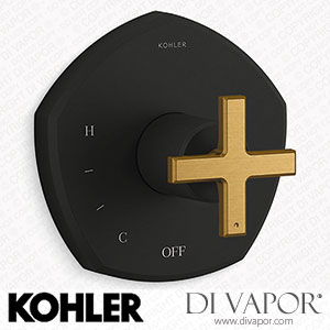 Kohler Valve Trim with Cross Handle (K-TS27043-3-BMB) Spare Parts