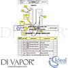 Ideal Standard K1789AA Mixer Spare Tech Diagram