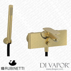 IB Rubinetti K2250IS K2 Wall Mounted Bath Filler Complete with Shower Kit Spare Parts