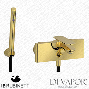 IB Rubinetti K2250OO K2 Wall Mounted Bath Filler Complete with Shower Kit Spare Parts