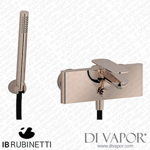IB Rubinetti K2250RS K2 Wall Mounted Bath Filler Complete with Shower Kit Spare Parts