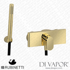 IB Rubinetti K2350II K2 Wall Mounted Shower Mixer with Shower Kit Spare Parts