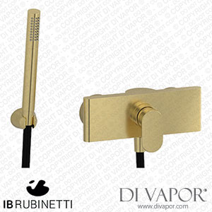 IB Rubinetti K2350IS K2 Wall Mounted Shower Mixer with Shower Kit Spare Parts