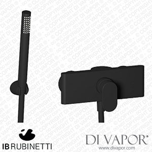 IB Rubinetti K2350NP K2 Wall Mounted Shower Mixer with Shower Kit Spare Parts