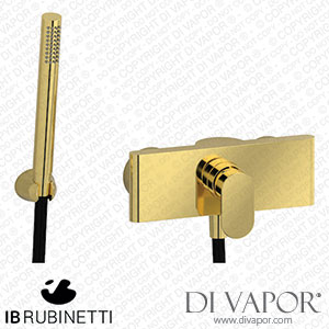 IB Rubinetti K2350OO K2 Wall Mounted Shower Mixer with Shower Kit Spare Parts
