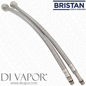 Bristan K304B M10 x 15mm Push-Fit 350mm Flexi Tails (Pair)