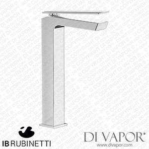 IB Rubinetti K3202CC K3 Tall Monohole Washbasin Mixer Complete with Drain Spare Parts