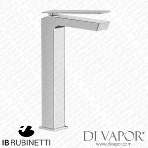 IB Rubinetti K3202SS K3 Tall Monohole Washbasin Mixer Complete with Drain Spare Parts