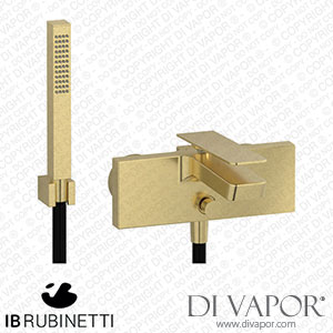 IB Rubinetti K3250IS K3 Wall Mounted Bath Filler Complete with Shower Kit Spare Parts