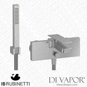 IB Rubinetti K3250SS K3 Wall Mounted Bath Filler Complete with Shower Kit Spare Parts