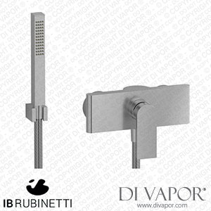 IB Rubinetti K3350SS K3 Wall Mounted Shower Mixer with Shower Kit Spare Parts