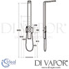 Ideal Standard Moments Shower Column 5 Function Dimensions