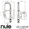 Nuie KC311 Pull out Mixer Tap Spare Parts Diagram