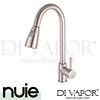 Nuie KC317 Pull out Mixer Tap Brushed Steel Spare Parts