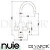 Nuie KC319 Kitchen Tap Spare Parts Diagram