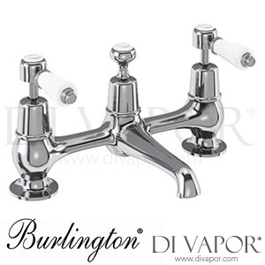 Burlington KE10 | KE10-QT Kensington 2 Tap Hole Bridge Basin Mixer with Plug, Chain Waste & Swivel Spout Spare Parts