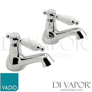 VADO KEN-106/CD-C/P Kensington Basin Taps Pillar Tap Deck Mounted