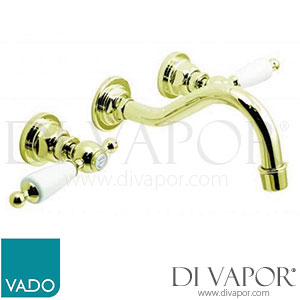 VADO KEN-109/CD-A/G Kensington 3 Hole Basin Tap Mixer Wall Mounted Spare Parts
